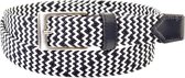 XXL Belts Herenriem Elastisch 1470 - Blauw/Wit - 115 cm
