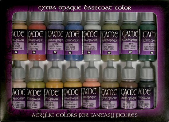 Game Color Advanced Acrylic 16 Colors for Fantasy Figures, 72298