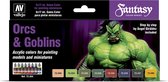 Vallejo val 72304 - Game Color Set: Orcs & Goblins 8 x 17 ml