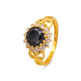 Dames ring Hrutvi zwart