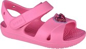 Crocs Classic Cross-Strap Charm Sandal 206947-669, Kinderen, Roze, sportsandalen, maat: 24/25 EU