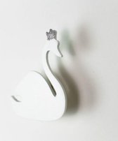 Houten Zwaan Haak Kinderkamer Kinderkleding Winkel Wandrek Decoratie Fotografie Props (Wit)