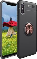 Schokbestendige TPU-hoes voor Vivo V11 Pro, met houder (zwart goud)