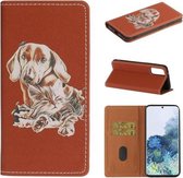 Voor Galaxy A71 3D Schilderen Horizontale Flip Leren Case met Houder & Kaartsleuf & Portemonnee & Lanyard (Hond)