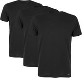 Calvin Klein cotton 3P crewneck basic shirts zwart - L