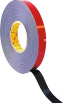 3M Acrylaat Dubbelzijdig Tape 6mm x 20 meter - Zwart / per 2 rollen