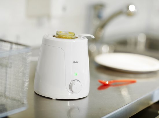 Alecto BW-70 - Flessenwarmer geschikt voor ieder flesje en potje - Snel en gemakkelijk in gebruik - Wit