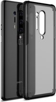 Voor OnePlus 8 Pro Vierhoekige schokbestendige TPU + pc-beschermhoes (zwart)