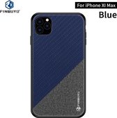 PINWUYO Honors Series schokbestendige pc + TPU beschermhoes voor iPhone 11 Pro Max (blauw)