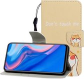 Voor Huawei P Smart Z / Y9 Prime (2019) Gekleurde Tekening Horizontale Flip Leren Case met Houder & Card Slot & Portemonnee (Shiba Inu)