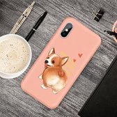 Voor iPhone XS / X Cartoon Animal Pattern Shockproof TPU beschermhoes (Orange Corgi)