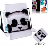 Voor Huawei MatePad Gekleurde Tekening Patroon Horizontale Flip PU Lederen Case met Houder & Kaartsleuven & Portemonnee (Panda)