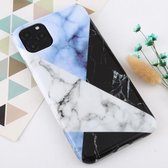 Voor iPhone 11 Pro Max Marble Pattern TPU Protecitve Case (witte textuur)