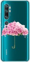 Voor Xiaomi Mi CC9 Pro schokbestendig geverfd TPU beschermhoes (bloemenparaplu)