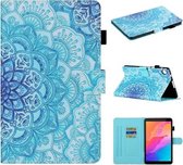 Voor Huawei MatePad T8 Gekleurde Tekening Stiksels Horizontale Flip Leren Case met Houder & Kaartsleuven (Datura Bloemen)