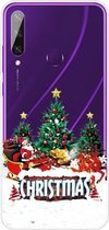 Voor Huawei Y6p Christmas Series Transparante TPU beschermhoes (Retro Old Man)