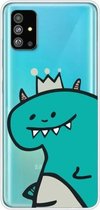 Voor Galaxy S20 Plus Lucency Painted TPU Protective (Crown Dinosaur)