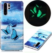 Voor Huawei P30 Pro Luminous TPU zachte beschermhoes (vlinders)