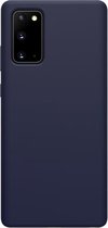 Voor Samsung Galaxy Note20 NILLKIN Flex Pure Series effen kleur vloeibare siliconen valbestendige beschermhoes (blauw)