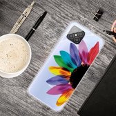Voor Huawei Nova 8 SE schokbestendig geverfd transparant TPU beschermhoes (zonnebloem)