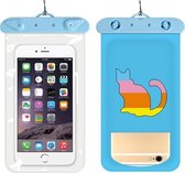 10 STKS Girly Heart Thickened Cartoon Phone Waterproof Bag (Rainbow Cat)