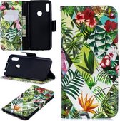 3D Gekleurde Tekening Patroon Horizontale Leren Flip Case voor Huawei Y6 / Y6 Pro, met Houder & Kaartsleuven & Portemonnee (Bananenblad)