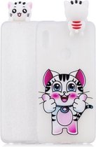 Voor Xiaomi Redmi Note 5 Pro schokbestendig Cartoon TPU beschermhoes (kat)