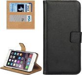 Voor iPhone 8 Plus & 7 Plus Echt gespleten horizontale flip lederen tas met houder & kaartsleuven en portemonnee (zwart)
