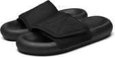 Modetrend Casual lichtgewicht mesh stoffen paar pantoffels (kleur: zwart maat: 40)