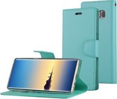 GOOSPERY SONATA DAGBOEK voor Galaxy Note 8 Zakelijke stijl magnetische sluiting Horizontale flip lederen tas met houder & kaartsleuven & portemonnee (groen)