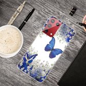 Voor Samsung Galaxy S30 Plus gekleurde tekening Clear TPU beschermhoesjes (vlinder)