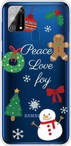 Voor Samsung Galaxy M31 Christmas Series Clear TPU beschermhoes (Simple Snowman)