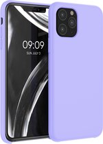 kwmobile telefoonhoesje voor Apple iPhone 11 Pro - Hoesje met siliconen coating - Smartphone case in lavendel