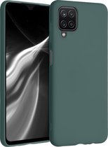kwmobile telefoonhoesje voor Samsung Galaxy A12 - Hoesje voor smartphone - Back cover in blauwgroen