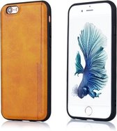 Voor iPhone 6 / 6s Diaobaolee schokbestendig PU + TPU beschermhoes (geel)