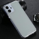 Vierhoekige schokbestendige transparante TPU + pc-beschermhoes voor iPhone 12 mini