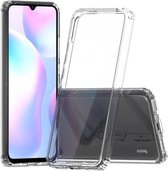 Voor Geschikt voor Xiaomi Redmi 9A krasbestendig TPU + acryl beschermhoes (transparant)