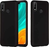 Voor Huawei Y8s Pure Color vloeibare siliconen schokbestendige volledige dekking beschermhoes (zwart)