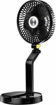 FF-996 Desktop Opklapbare Tafellamp Ventilator Studentenflat Desktop USB Mute Ventilator (Verbeterde Versie-Zwart)