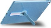 Schokbestendige glitter pc + TPU beschermhoes met houder voor iPad Pro 10,5 inch (blauw)