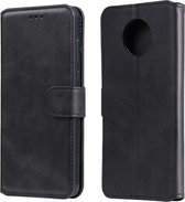 Voor Geschikt voor Xiaomi Redmi Note 9T / Note 9 5G Klassieke Kalfsstructuur PU + TPU Horizontale Flip Leren Case met Houder & Kaartsleuven & Portemonnee (Zwart)