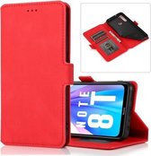 Voor Xiaomi Redmi Note 8T Retro Magnetische Sluiting Horizontale Flip Leren Case met Houder & Kaartsleuven & Fotolijst & Portemonnee (Rood)