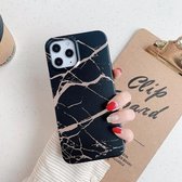 Gilding Marble Pattern Soft TPU beschermhoes voor iPhone 11 (zwart)