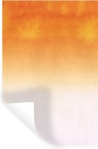Stickers muraux - Aquarelle - Oranje - Wit - 60x90 cm - Feuille adhésive