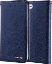 Voor iPhone SE 2020 & 8 & 7 CMai2 Zijde Textuur Horizontaal Flip Leren Case met Houder & Kaartsleuven & Fotolijst & Portemonnee (Koningsblauw)