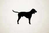 Silhouette hond - Schweizer Laufhund - M - 57x90cm - Zwart - wanddecoratie