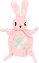 Zolux puppyspeelgoed plush cuddly konijn roze - 14,5x3x18 cm - 1 stuks