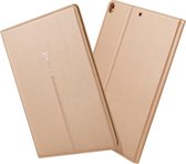 Voor iPad 10,2 inch GEBEI PU + TPU horizontale flip beschermhoes met houder en kaartsleuven (goud)