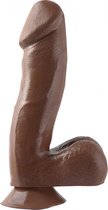 6.5 Inch Dong with Suction Cup - Brown