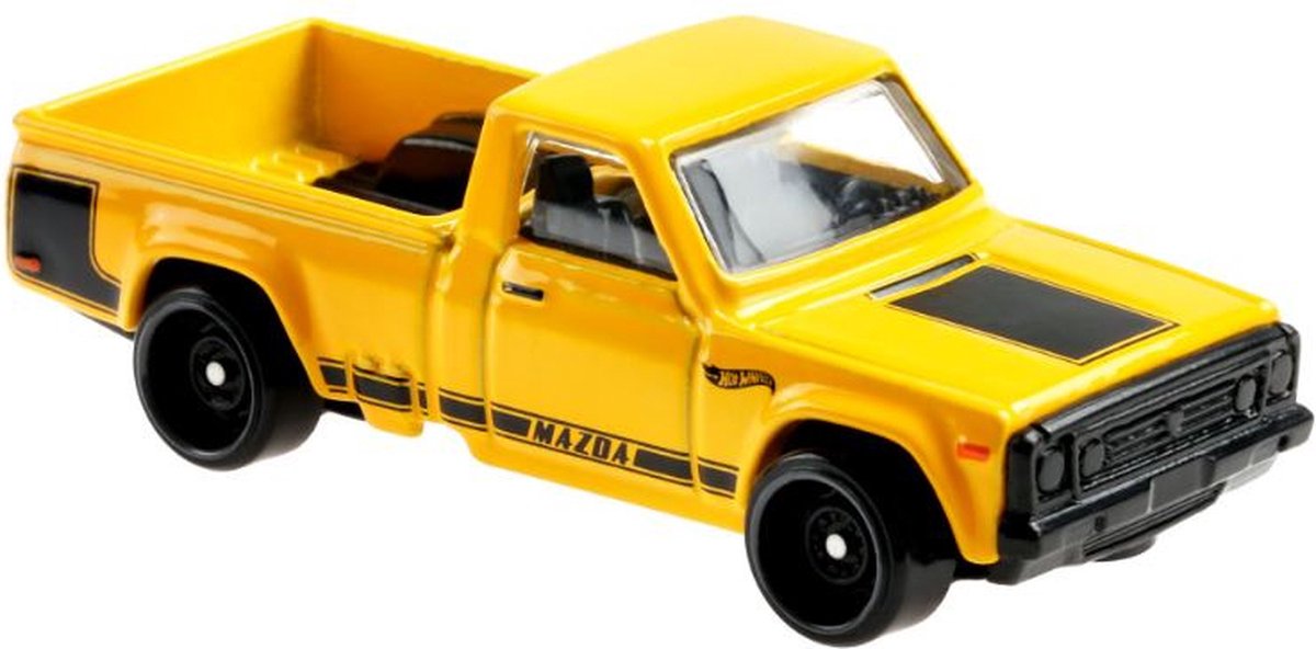 Hot Wheels Auto Hot Pickups Mazda Repu 8 Cm Geel/zwart
